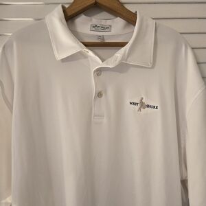 Peter Millar Mens Polo, White, 2XL / XXL, Excellent / Like New Condition